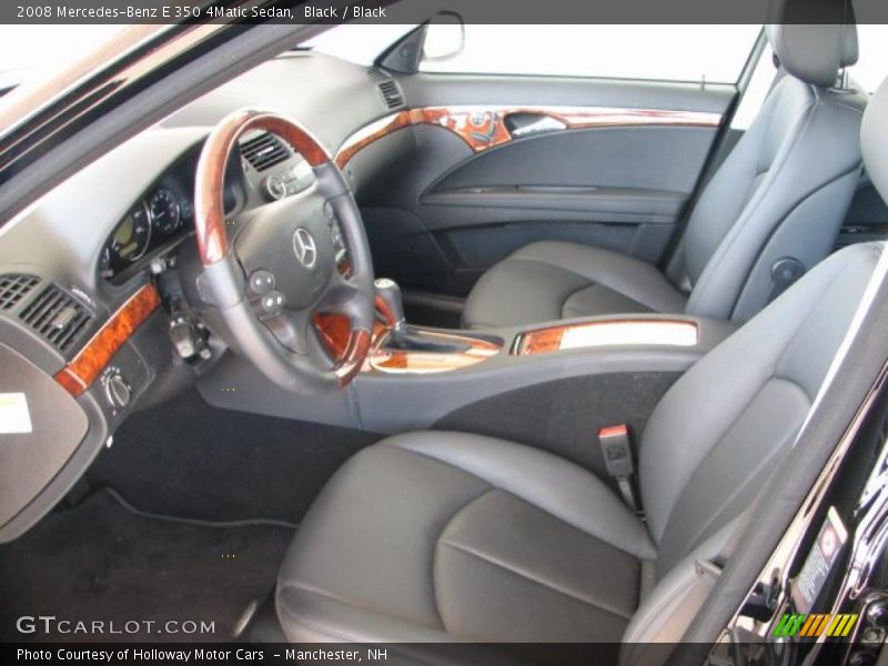 Black / Black 2008 Mercedes-Benz E 350 4Matic Sedan