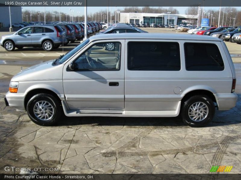 Silver / Light Gray 1995 Dodge Caravan SE