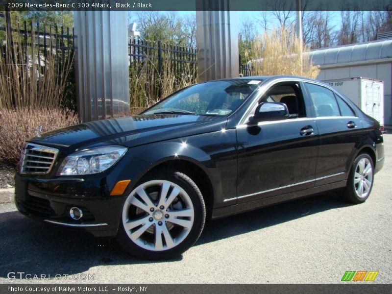 Black / Black 2009 Mercedes-Benz C 300 4Matic