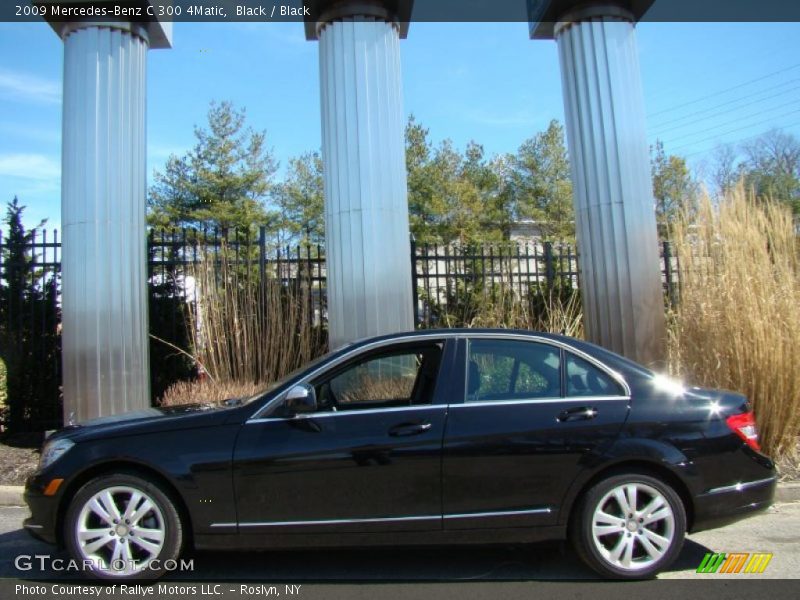 Black / Black 2009 Mercedes-Benz C 300 4Matic
