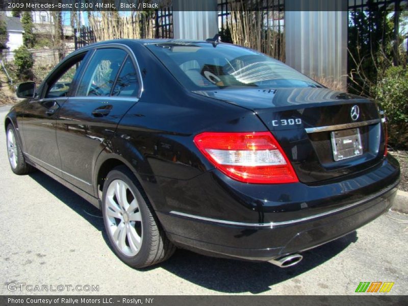Black / Black 2009 Mercedes-Benz C 300 4Matic