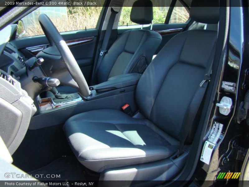 Black / Black 2009 Mercedes-Benz C 300 4Matic