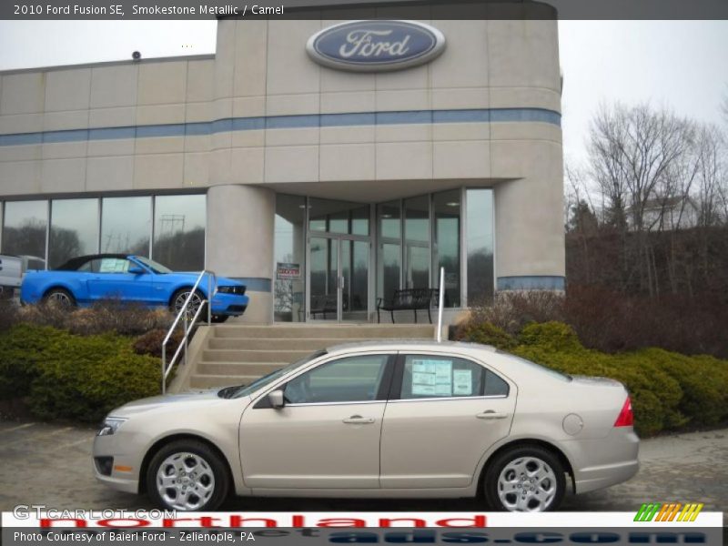 Smokestone Metallic / Camel 2010 Ford Fusion SE