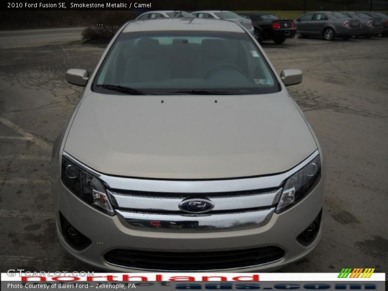 Smokestone Metallic / Camel 2010 Ford Fusion SE