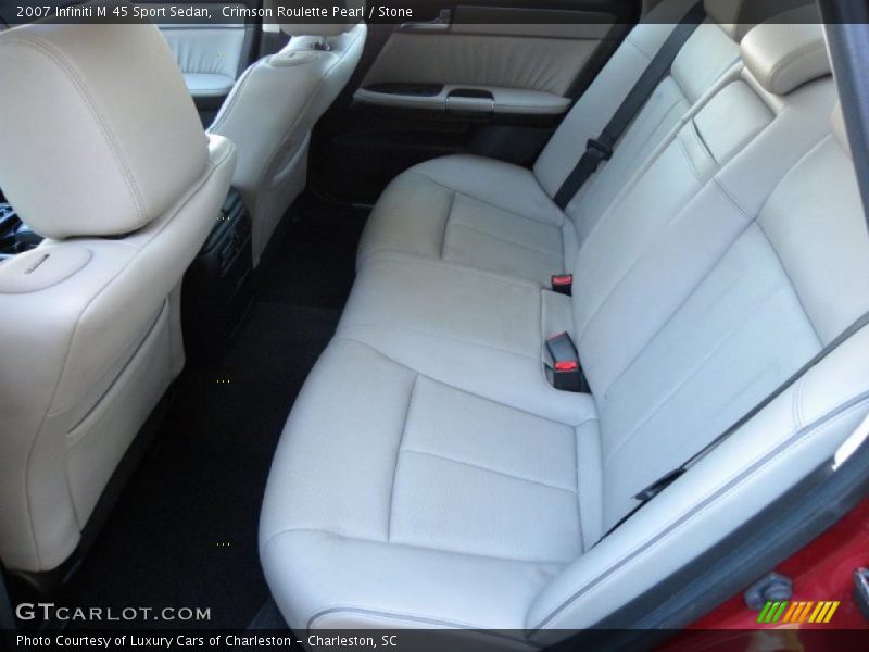 Crimson Roulette Pearl / Stone 2007 Infiniti M 45 Sport Sedan