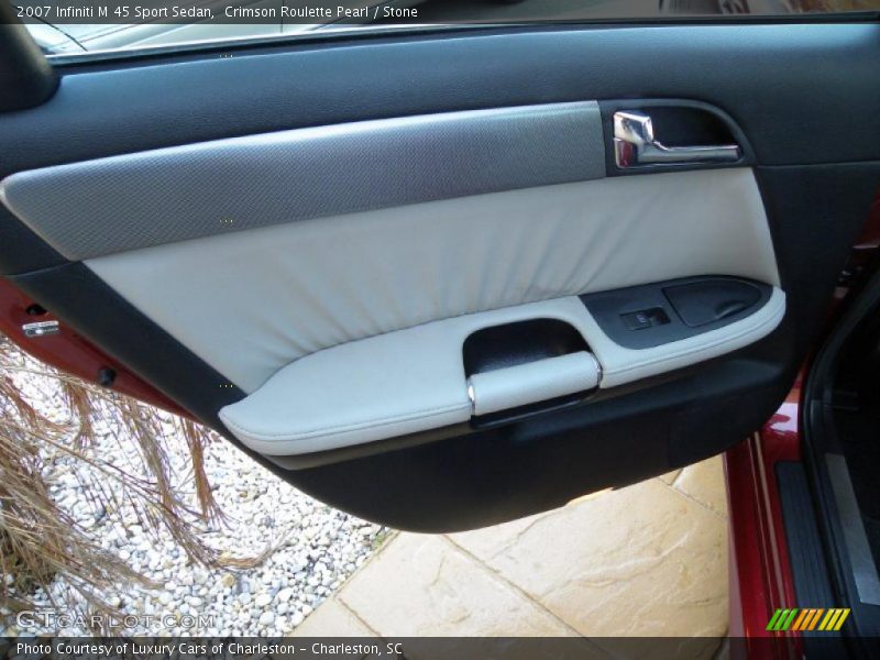 Crimson Roulette Pearl / Stone 2007 Infiniti M 45 Sport Sedan