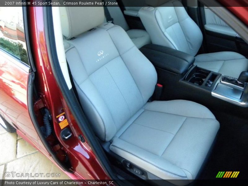 Crimson Roulette Pearl / Stone 2007 Infiniti M 45 Sport Sedan