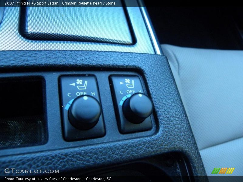 Crimson Roulette Pearl / Stone 2007 Infiniti M 45 Sport Sedan