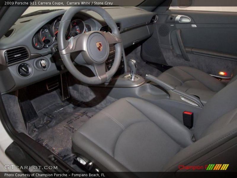 Carrara White / Stone Grey 2009 Porsche 911 Carrera Coupe