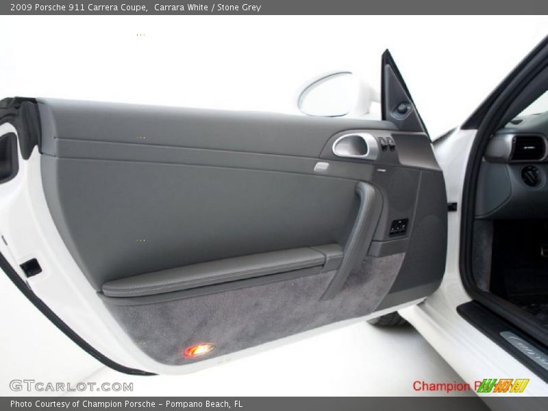 Carrara White / Stone Grey 2009 Porsche 911 Carrera Coupe