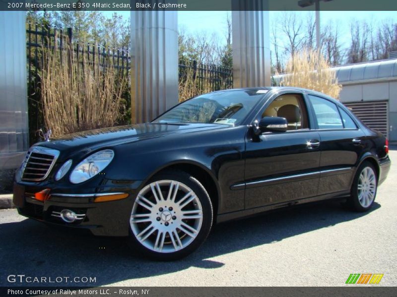 Black / Cashmere 2007 Mercedes-Benz E 350 4Matic Sedan