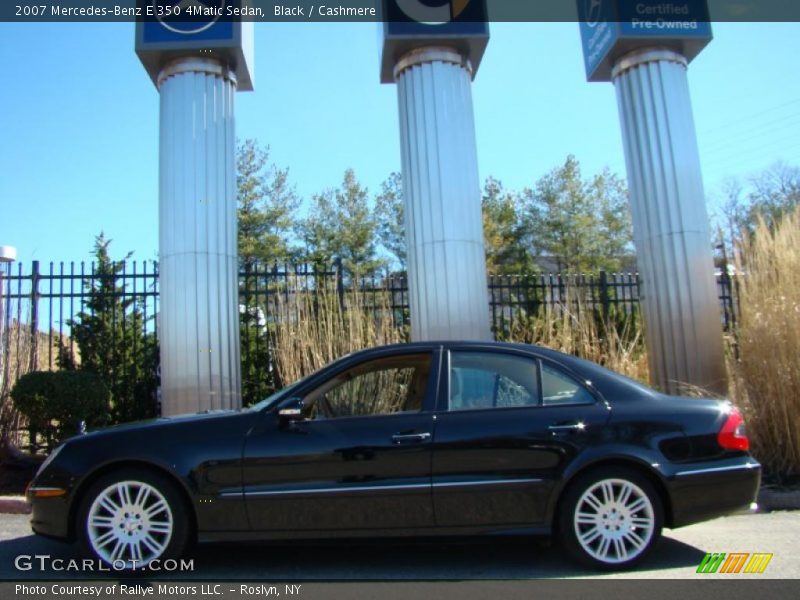 Black / Cashmere 2007 Mercedes-Benz E 350 4Matic Sedan