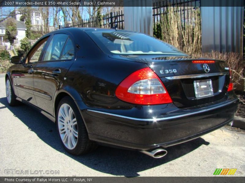 Black / Cashmere 2007 Mercedes-Benz E 350 4Matic Sedan