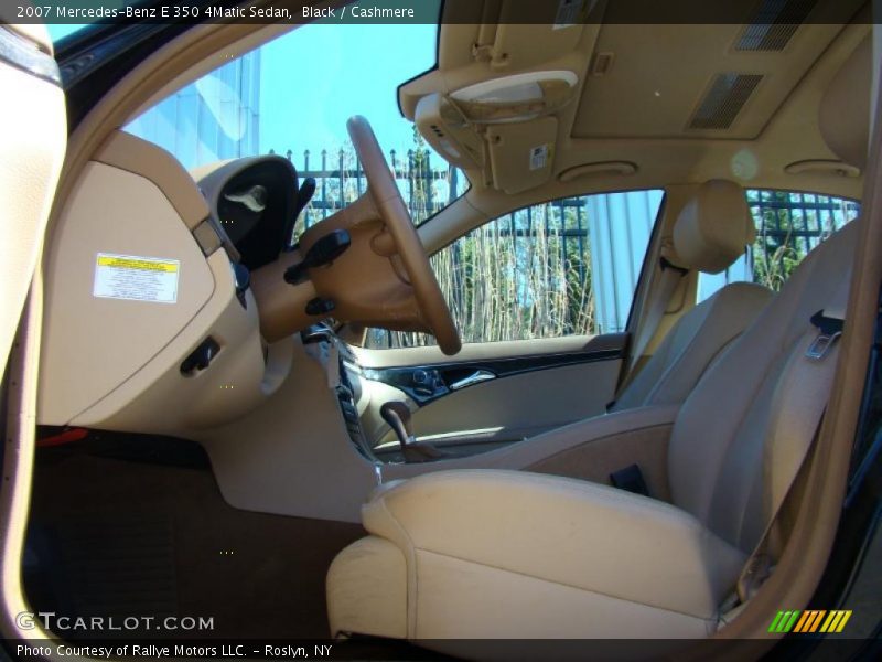Black / Cashmere 2007 Mercedes-Benz E 350 4Matic Sedan