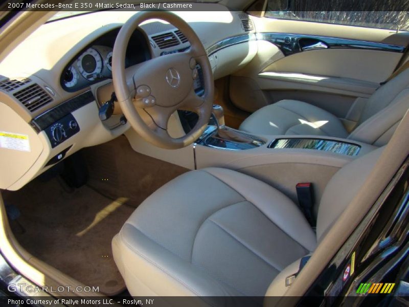 Black / Cashmere 2007 Mercedes-Benz E 350 4Matic Sedan