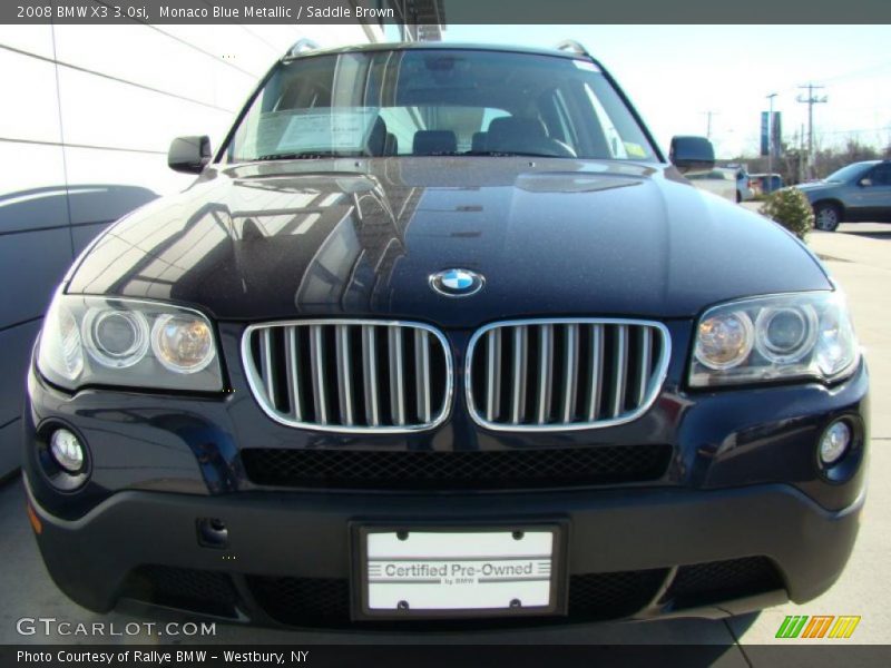 Monaco Blue Metallic / Saddle Brown 2008 BMW X3 3.0si