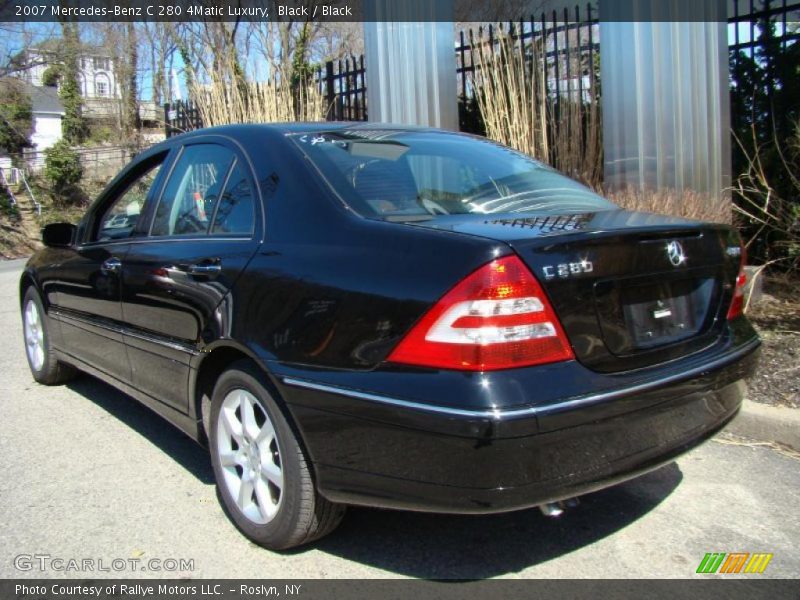 Black / Black 2007 Mercedes-Benz C 280 4Matic Luxury