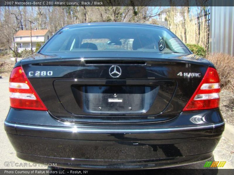 Black / Black 2007 Mercedes-Benz C 280 4Matic Luxury
