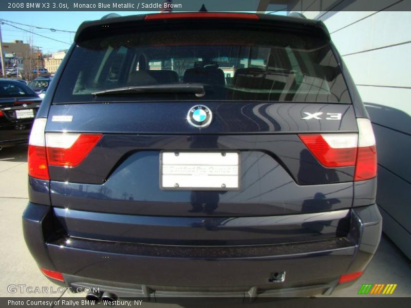 Monaco Blue Metallic / Saddle Brown 2008 BMW X3 3.0si