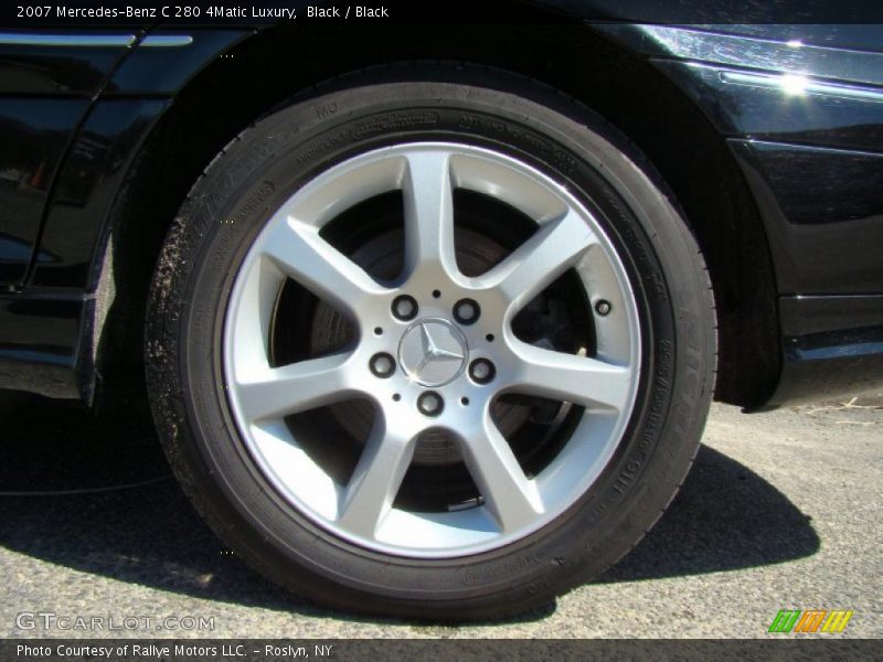 Black / Black 2007 Mercedes-Benz C 280 4Matic Luxury