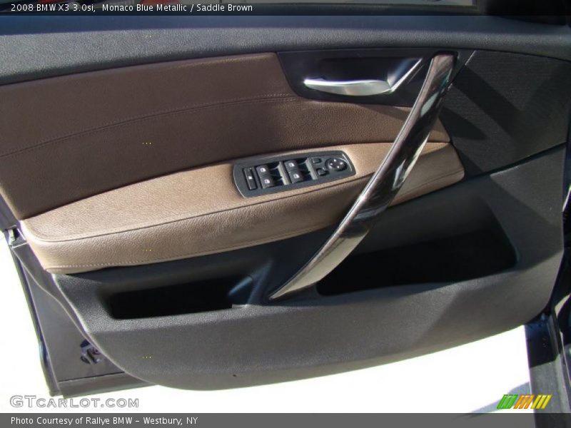Monaco Blue Metallic / Saddle Brown 2008 BMW X3 3.0si