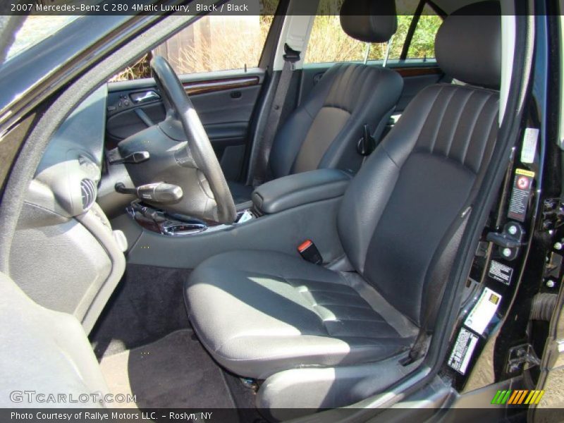 Black / Black 2007 Mercedes-Benz C 280 4Matic Luxury