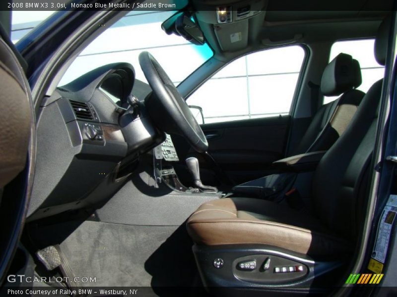 Monaco Blue Metallic / Saddle Brown 2008 BMW X3 3.0si