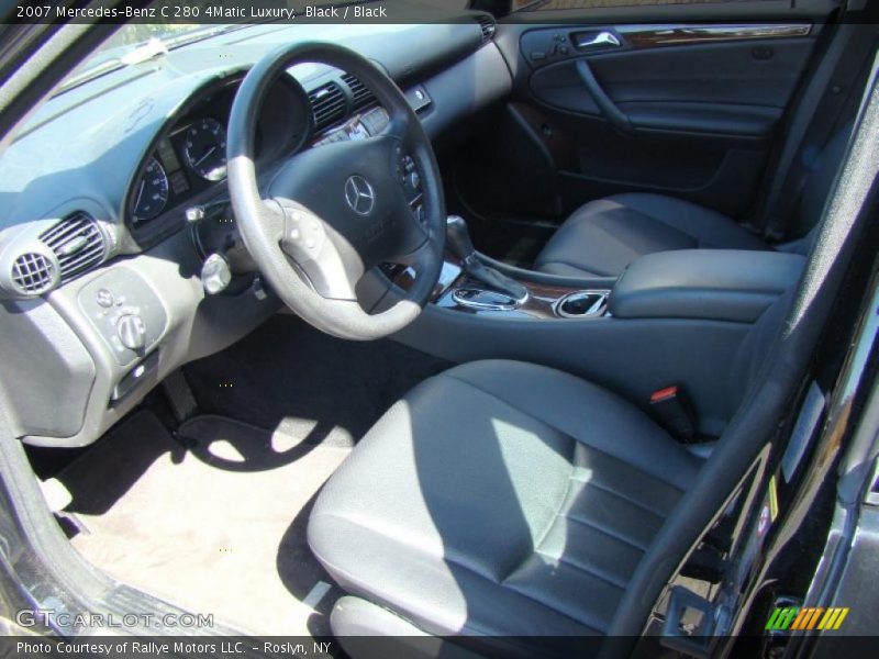 Black / Black 2007 Mercedes-Benz C 280 4Matic Luxury