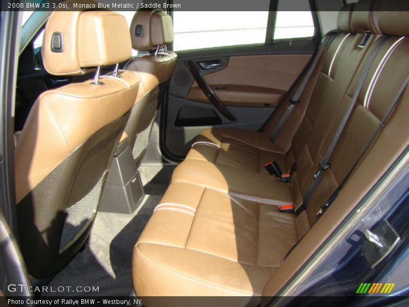 Monaco Blue Metallic / Saddle Brown 2008 BMW X3 3.0si
