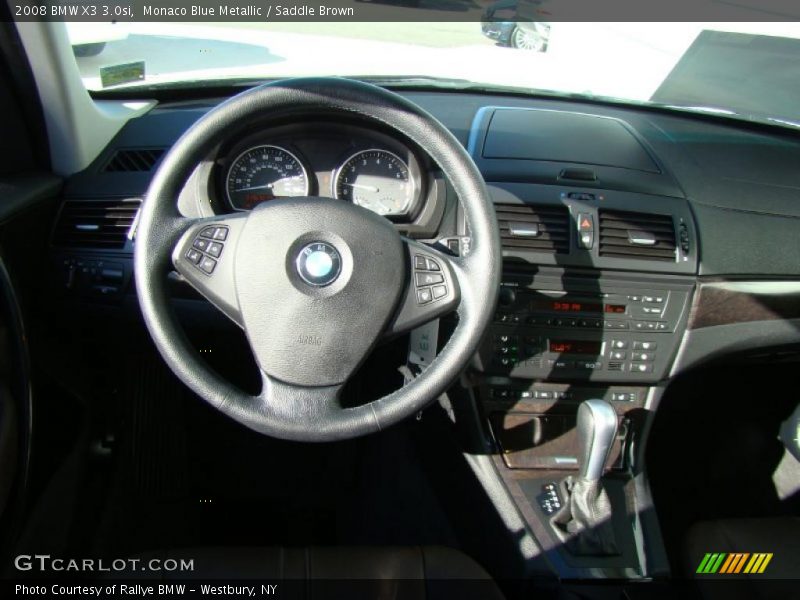 Monaco Blue Metallic / Saddle Brown 2008 BMW X3 3.0si