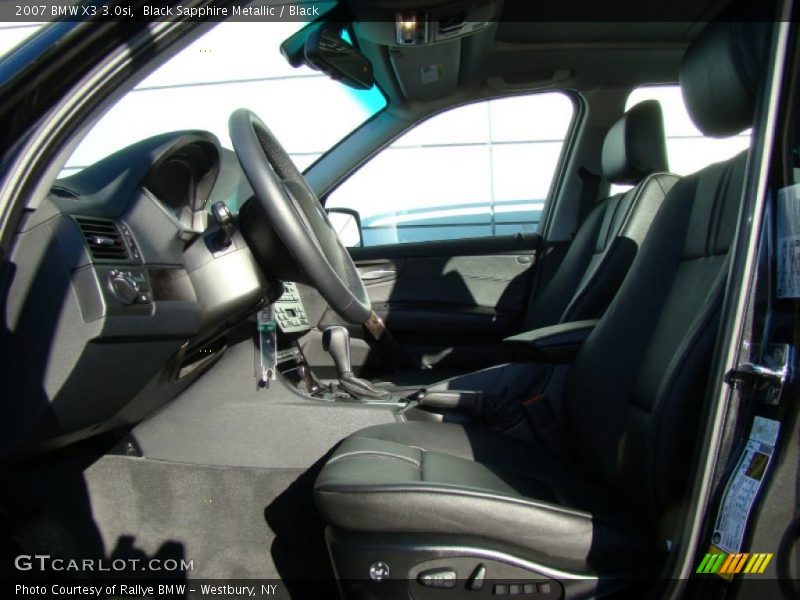 Black Sapphire Metallic / Black 2007 BMW X3 3.0si
