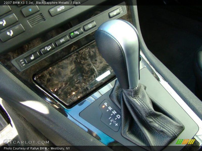 Black Sapphire Metallic / Black 2007 BMW X3 3.0si