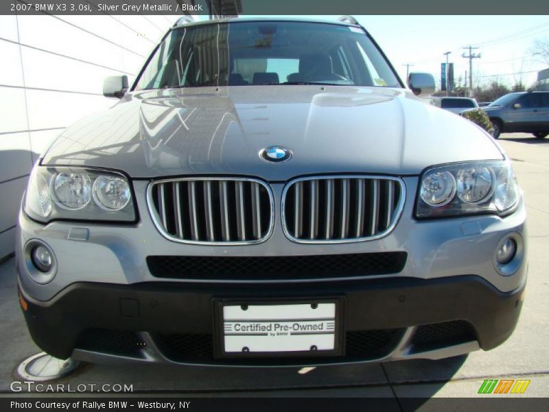 Silver Grey Metallic / Black 2007 BMW X3 3.0si