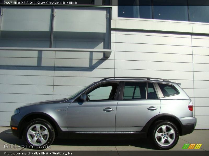 Silver Grey Metallic / Black 2007 BMW X3 3.0si