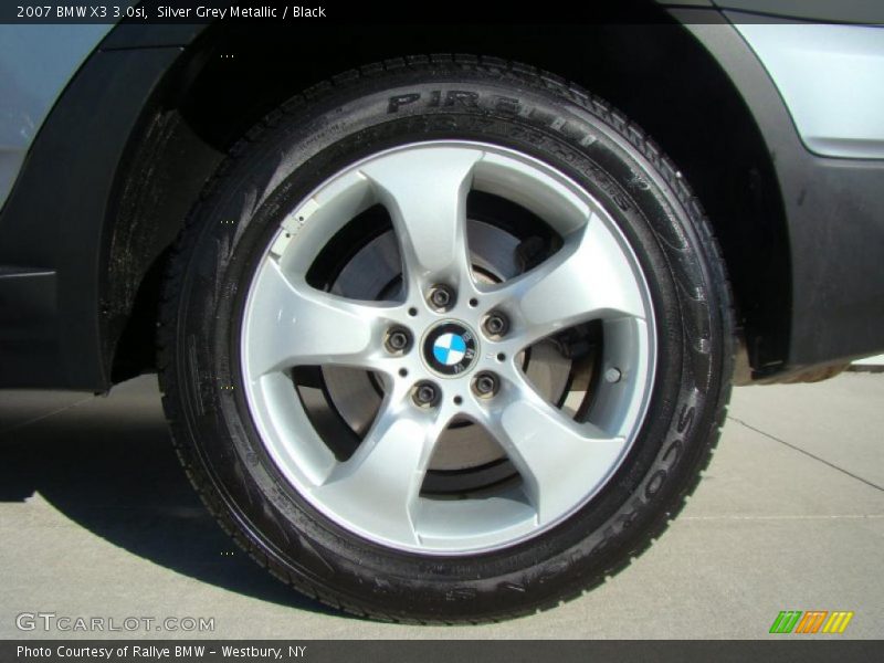 Silver Grey Metallic / Black 2007 BMW X3 3.0si