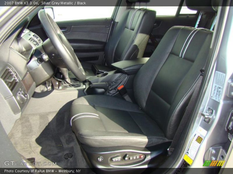 Silver Grey Metallic / Black 2007 BMW X3 3.0si