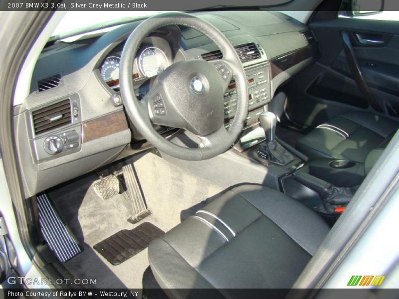 Silver Grey Metallic / Black 2007 BMW X3 3.0si