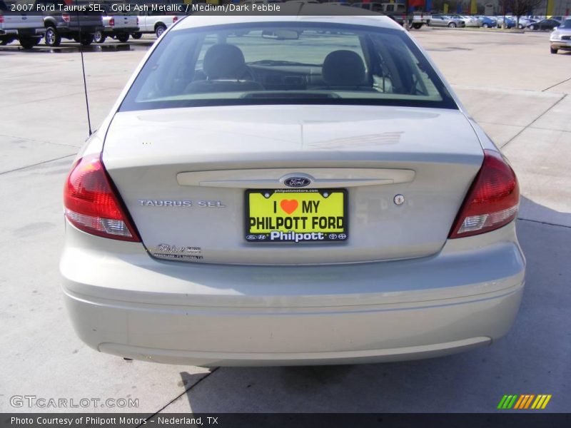 Gold Ash Metallic / Medium/Dark Pebble 2007 Ford Taurus SEL