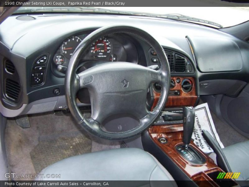 Paprika Red Pearl / Black/Gray 1998 Chrysler Sebring LXi Coupe