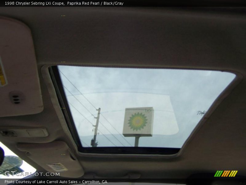 Paprika Red Pearl / Black/Gray 1998 Chrysler Sebring LXi Coupe