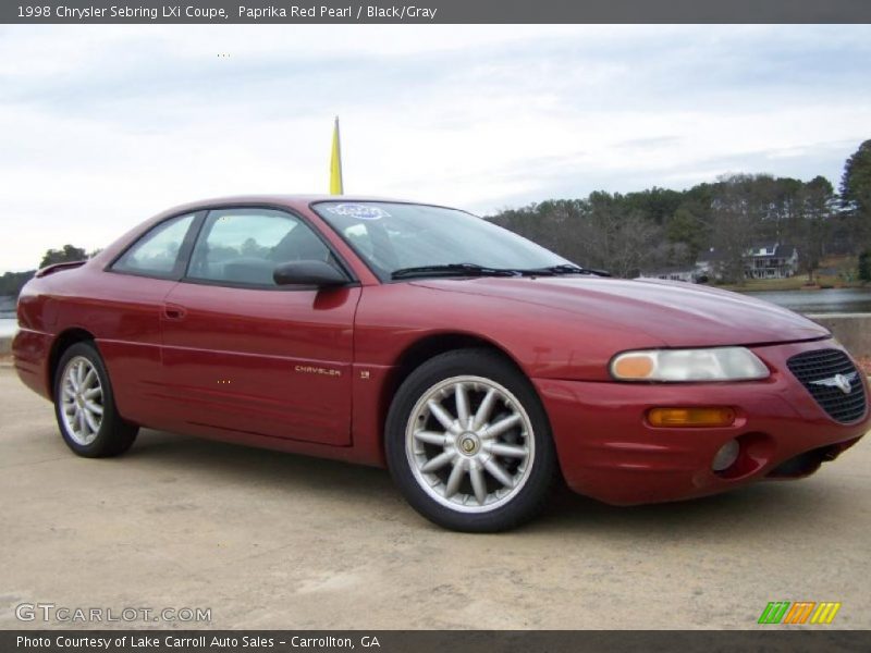 Paprika Red Pearl / Black/Gray 1998 Chrysler Sebring LXi Coupe