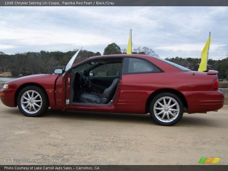Paprika Red Pearl / Black/Gray 1998 Chrysler Sebring LXi Coupe
