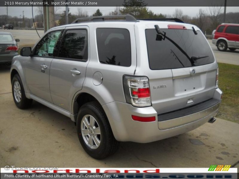 Ingot Silver Metallic / Stone 2010 Mercury Mariner I4