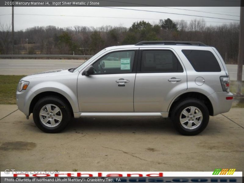 Ingot Silver Metallic / Stone 2010 Mercury Mariner I4