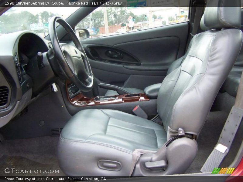 Paprika Red Pearl / Black/Gray 1998 Chrysler Sebring LXi Coupe
