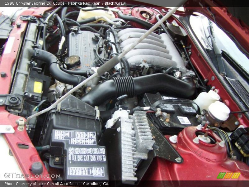 Paprika Red Pearl / Black/Gray 1998 Chrysler Sebring LXi Coupe