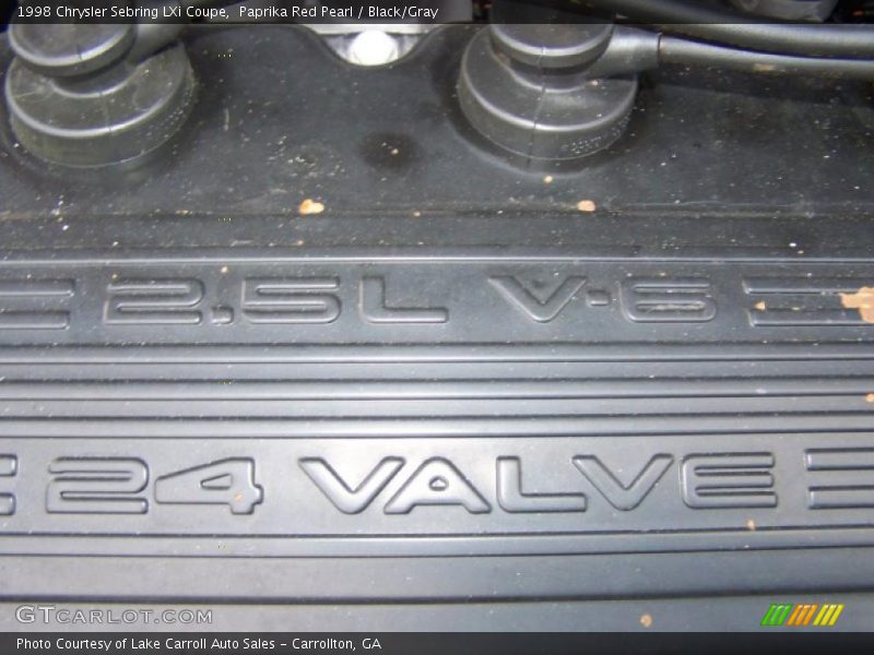 Paprika Red Pearl / Black/Gray 1998 Chrysler Sebring LXi Coupe