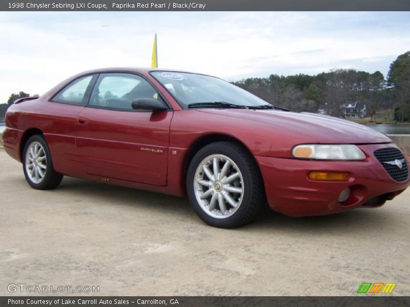Paprika Red Pearl / Black/Gray 1998 Chrysler Sebring LXi Coupe