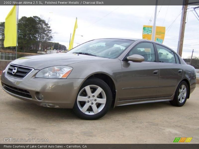 Polished Pewter Metallic / Charcoal Black 2002 Nissan Altima 2.5 SL