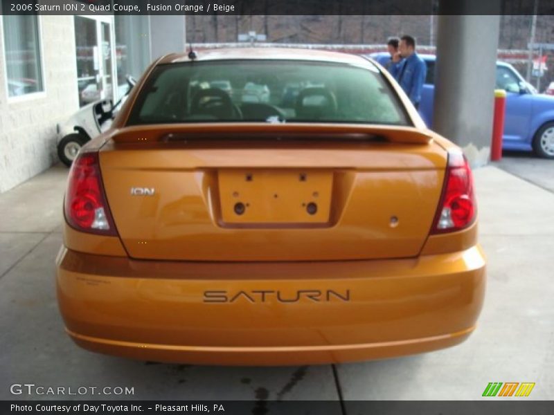 Fusion Orange / Beige 2006 Saturn ION 2 Quad Coupe